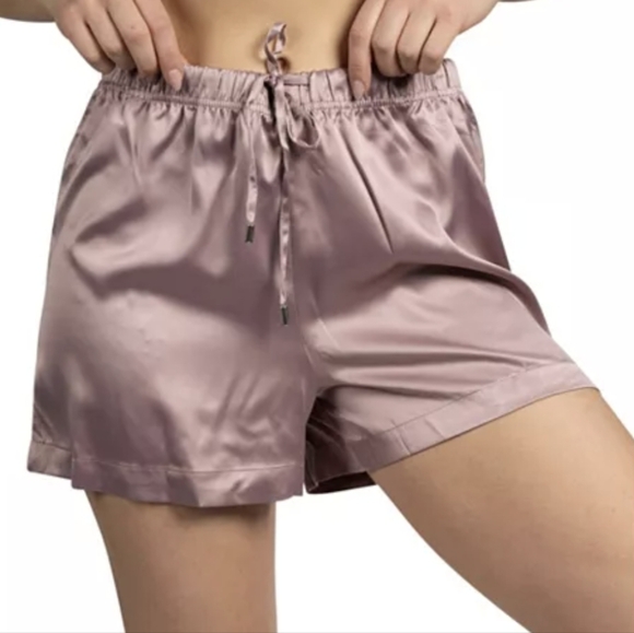 NWOT Tahari Satin Drawstring Pajama Lounge Shorts - Picture 1 of 3